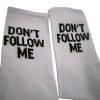 QW0010 – Κάλτσα ψηλή UNISEX DONT FOLLOW ME - Image 3