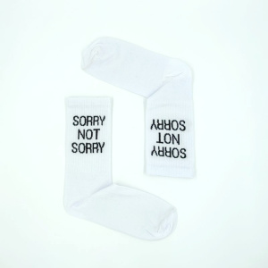 UN003 – Κάλτσα ψηλή UNISEX – SORRY NOT SORRY