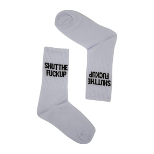 UN008 – Κάλτσα ψηλή UNISEX – SHUT THE FUCK UP