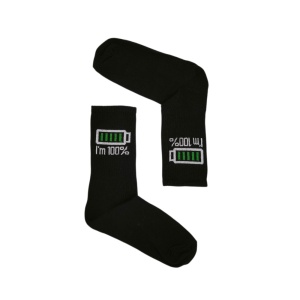 UN0154 – Κάλτσα ψηλή UNISEX – I’M 100%