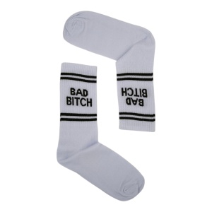 UN0201 – Κάλτσα ψηλή UNISEX – BAD BITCH