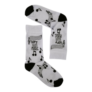UN0226 – Κάλτσα ψηλή UNISEX – LOVE MUSIC