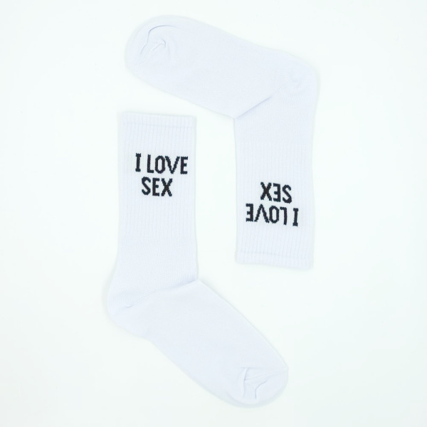 UN0240 – Κάλτσα ψηλή UNISEX – I LOVE SEX