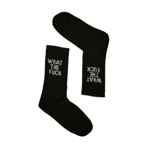 UN0248 – Κάλτσα ψηλή UNISEX – WHAT THE FUCK