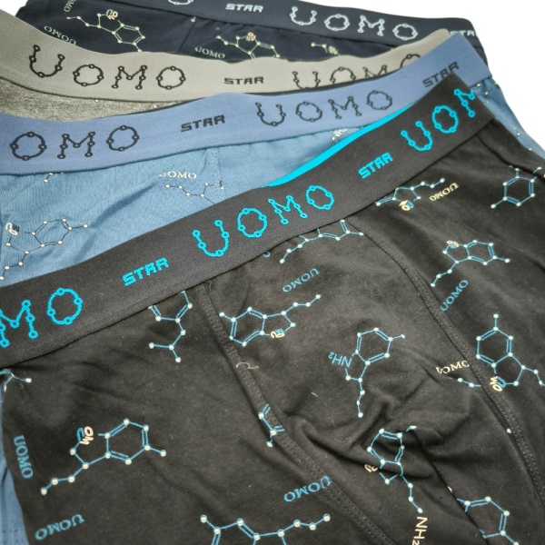 UM058 – Μποξεράκι ανδρικό Μπλέ – Chemistry - Image 3