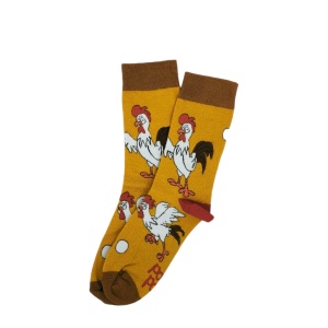 UN0254 – Κάλτσα ψηλή UNISEX – Chicken & Egg