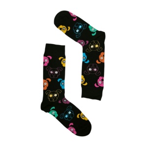 UN0260 – Κάλτσα ψηλή UNISEX – Funky dogs