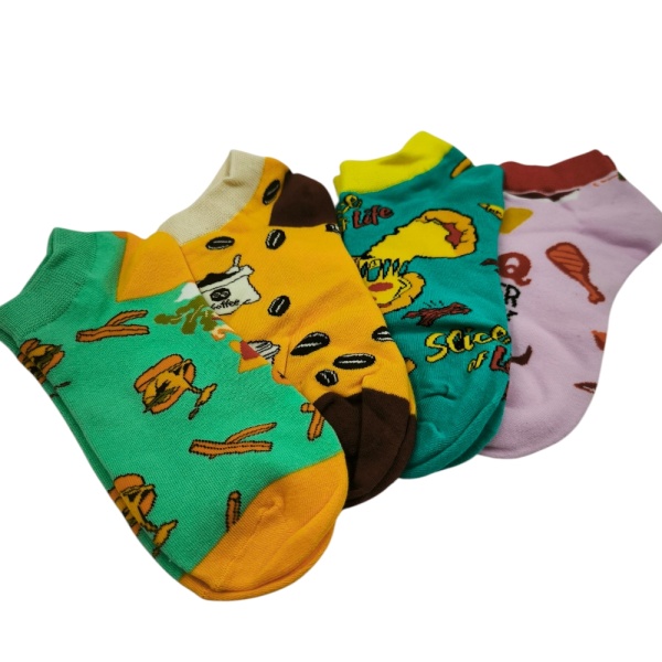 LW045 – Unisex Κάλτσα Σοσόνι – Snack Attack Socks Σετ 4 ζευγάρια - Image 3