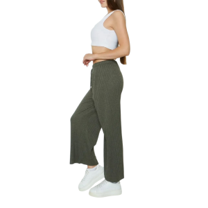 LG002 – Γυναικείο Ριπ Παντελόνι Πιτζάμας – loungewear Χακί