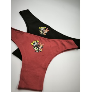 PW016 – Σετ 2τμχ Γυναικείο Brazil βαμβακερό με σχέδιο PowerPuff