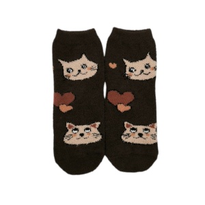 GN012 – Γυναικείες Χοντρές Χειμερινές Κάλτσες Ύπνου με Γατούλες