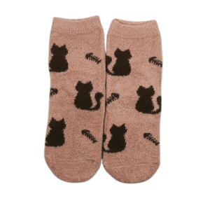 GN007 – Γυναικείες Χοντρές Χειμερινές Κάλτσες Ύπνου με Γατούλες