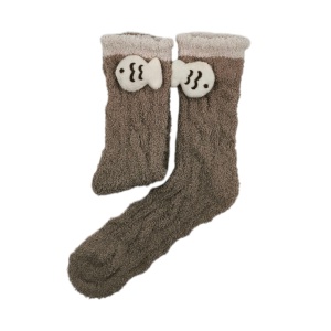 GN006 – Xνουδωτές Γυναικείες Fluffy Χειμερινές Κάλτσες Ύπνου με χαριτωμένα σχέδια