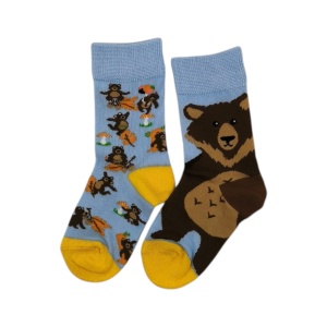 KS008 – Παιδική Κάλτσα με Σχέδιο Αρκουδάκι