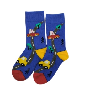 KS011 – Παιδική Κάλτσα με Σχέδιο Αυτοκίνητο