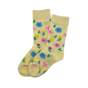 KS003 – Παιδική Κάλτσα με Σχέδιο Λουλούδια