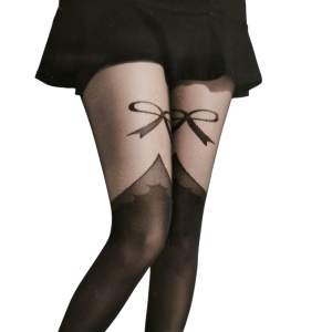 KL009 – Καλσόν με Σχέδιο Φιόγκο - Εφέ Ζαρτιέρας