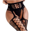 KL007 – Διχτυωτό Καλσόν με Ζαρτιέρα & Ανοίγματα – Sexy Lingerie - Image 3