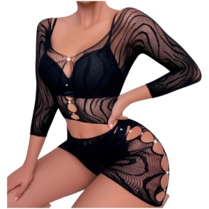SX066 – Γυναικείο Σέξυ Κορμάκι – Σετ