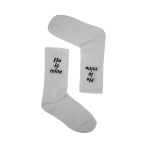 UN0285 – Κάλτσα ψηλή UNISEX – HE IS MINE