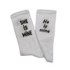 UN0285 – Κάλτσα ψηλή UNISEX – HE IS MINE - Image 3