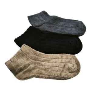 LW057 – Σετ 3 Ζευγάρια Γυναικείες Χνουδωτές Κάλτσες Xωρίς Λάστιχο