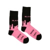 MP0188 – Κάλτσα ψηλή Γυναικεία – PINK BLACK