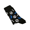UN0302 – Κάλτσα ψηλή UNISEX – SKULL&BAT - Image 2