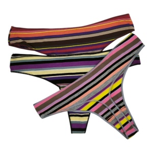 STR0152 – Σετ 3τμχ Σλιπάκι Γυναικείο string Βαμβακερό