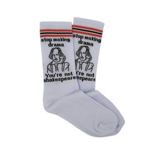 UN0309 – Κάλτσα ψηλή UNISEX – STOP MAKING DRAMA