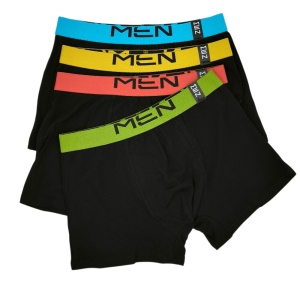 UM075 – Σετ 4τμχ Μποξεράκι Ανδρικό Μαύρο