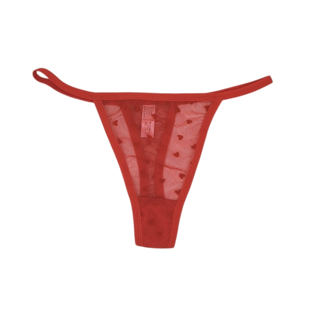 STR0186 – Γυναικείο String με διαφάνεια και Καρδούλες - Image 4